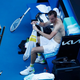 Daniil Medvedev changes his shirt in his Men’s Singles Quarterfinals match against Andrey Rublev during day 10 of the 2021 Australian Open.